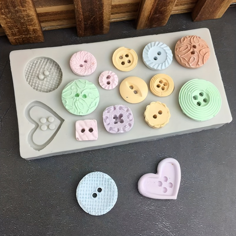 Soap Making Party - Buttons Shape Silicone Mold Silicone Mold