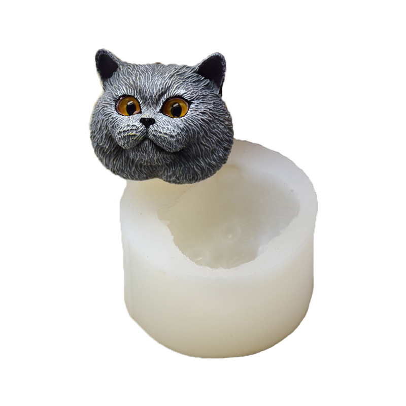Soap Making Party - Silicone Mold Short-haired Cat Shaped Handmade