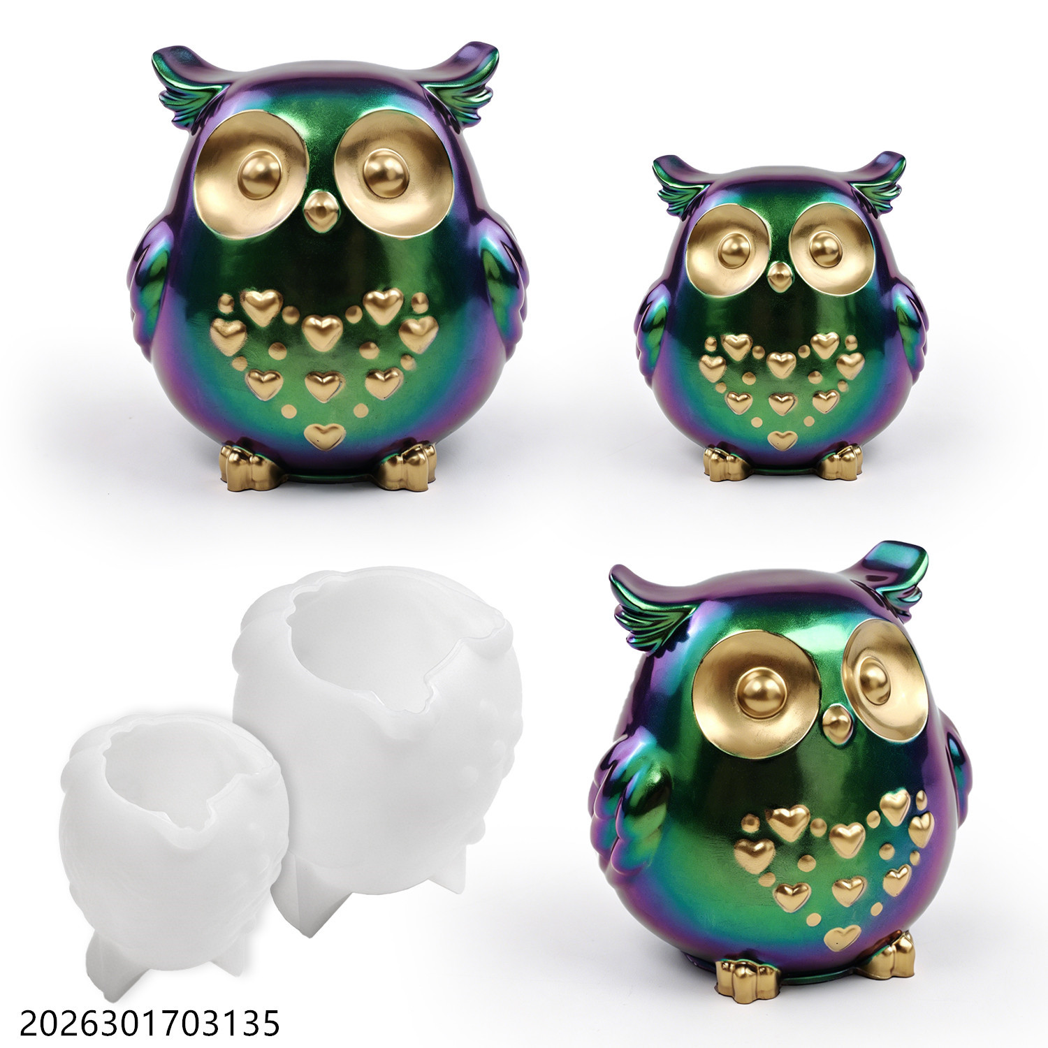 Soap Making Party - Owl Silicone Mold 3D Bird Shape