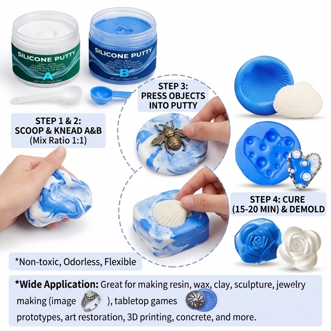Silicone Putty Mold Making Sup - огляд і ціна Soap Making Party