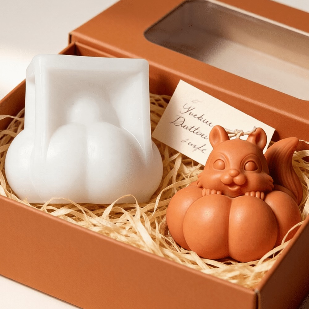 Squirrel Pumpkin Silicone Cand - огляд і ціна Soap Making Friends