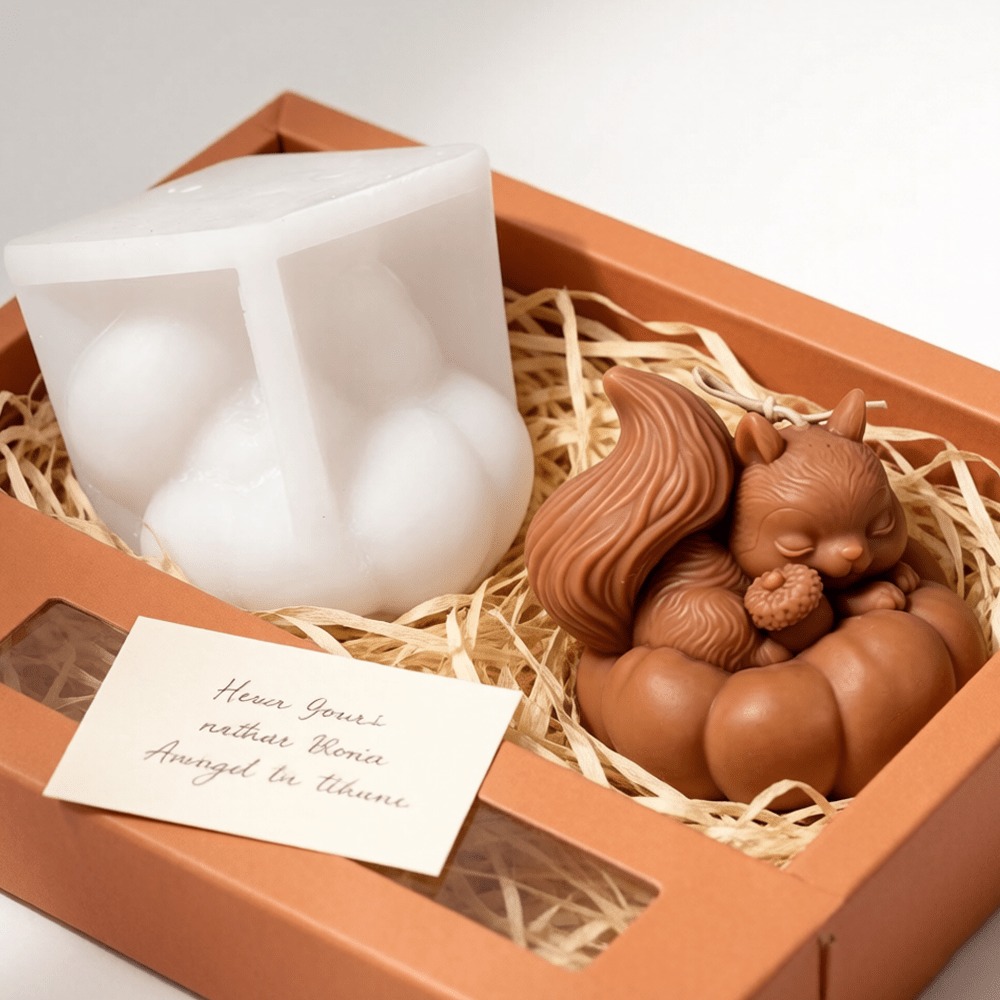 Squirrel Pumpkin Silicone Cand - огляд і ціна Soap Making Friends