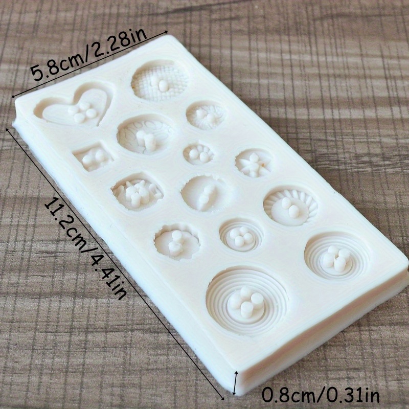 Buttons Shape Silicone Mold Si - огляд і ціна Soap Making Party